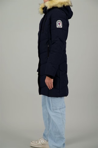 Blusão comprido com capuz Piau Kids - Azul-marinho