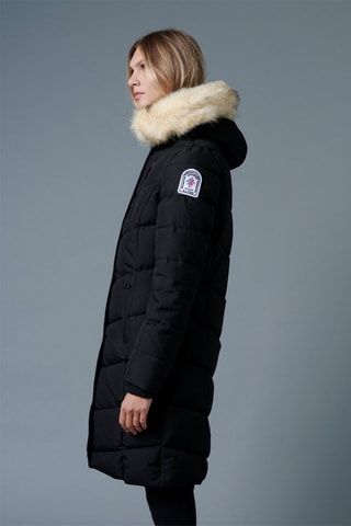 Blusão acolchoado com capuz Piau - Preto