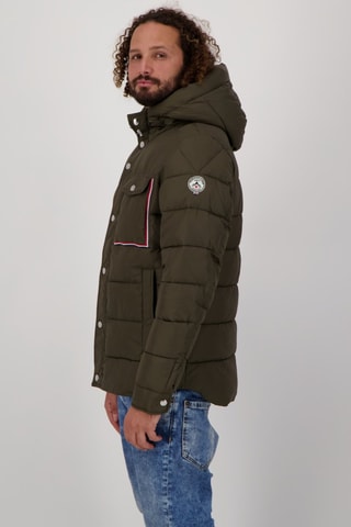 Blusão acolchoado com capuz Montgenèvre - Caqui