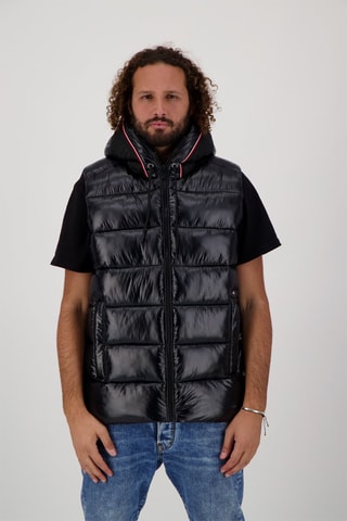 Colete acolchoado com capuz Val Claret - Preto