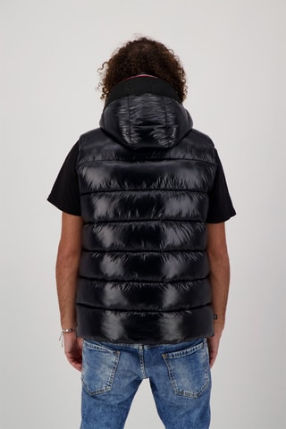 Colete acolchoado com capuz Val Claret - Preto