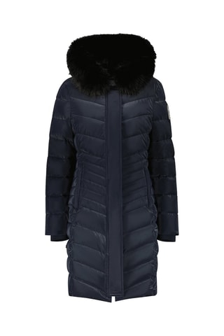 Blusão comprido acolchoado com capuz Killy - Azul-marinho brilhante