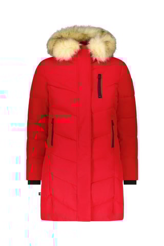 Blusão comprido com capuz Piau Kids - Vermelho