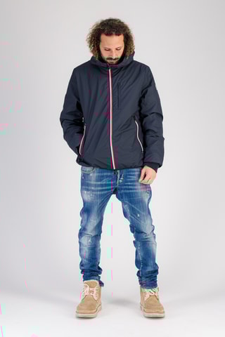 Corta-vento com capuz Skydoo - Azul-marinho