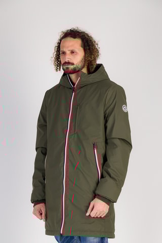 Corta-vento com capuz Skydoo Long - Caqui