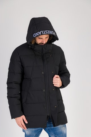 Blusão com capuz Val Eclair - Preto