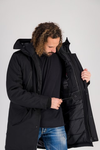 Parca com capuz Himalaya - Preto