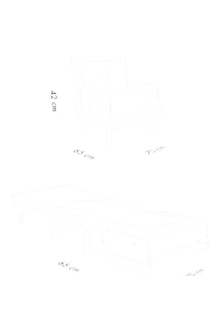 Fauteuil convertible Cosmo Single - Vert - Tissu