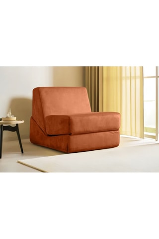 Chauffeuse Origami Convertable - Orange - 1 place - Tissu