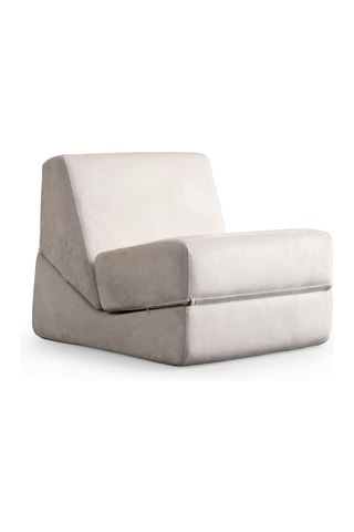 Chauffeuse Origami Convertable - Crème - 1 place - Tissu