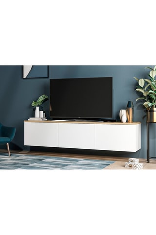 Meuble TV 3 abattants  - 160 x 32 x 35 cm