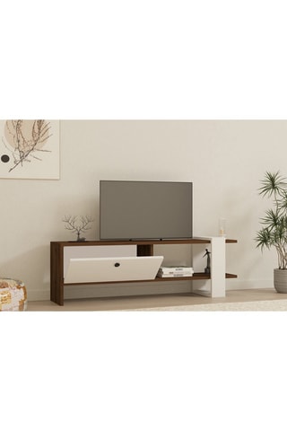 Meuble TV 1 abattant Gaye - 120 x 36,8 x 25 cm