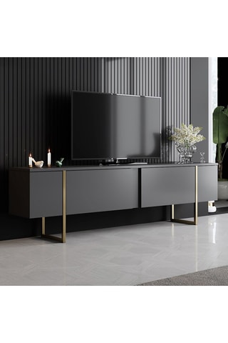 Meuble TV 2 abattants - 180 x 30 x 50 cm