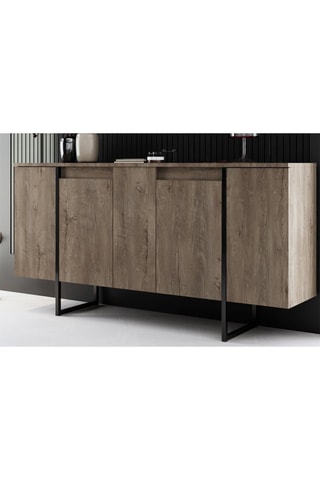 Buffet en noyer - 160 x 35 x 80 cm