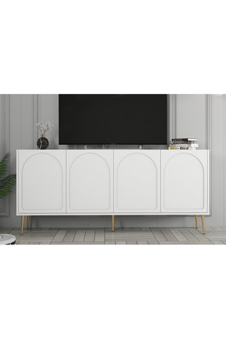 Buffet 4 portes Lyon 80 - 180 x 80 x 35 cm