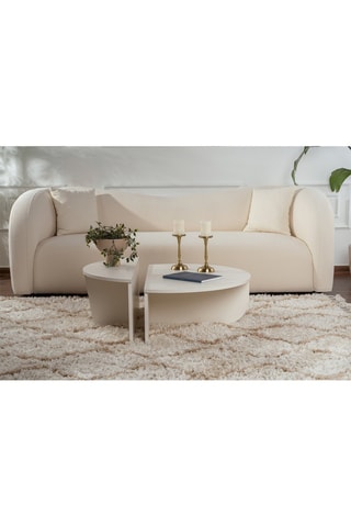 2 tables basses gigognes Orion - 90 x 30 x 60 / 85 x 35 x 30 cm