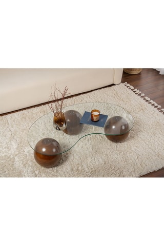 Table basse en verre Sphere - 120 x 30 x 70 cm