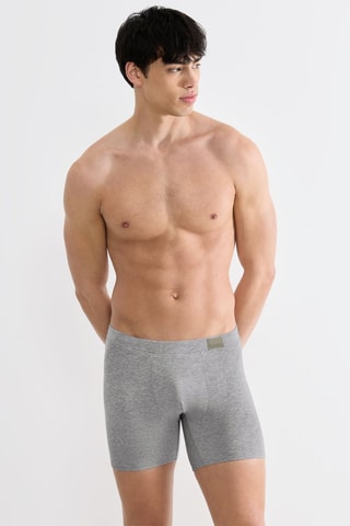 2 Boxers GO Natural Short - Grijs - Zwart en grijs