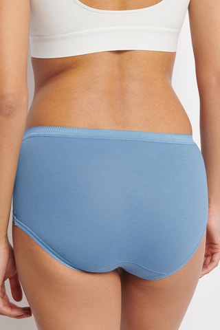 4 Slips - Wit en Blauw - Wit, blauw en grijs