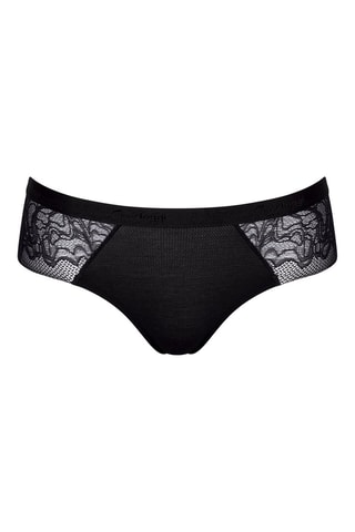 Slip S Shadow Low Rise Cheeky Zwart - Zwart en paars