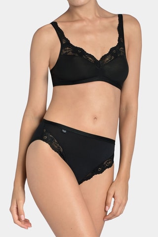 Slip Romance H Tai - Zwart - Wit en zwart