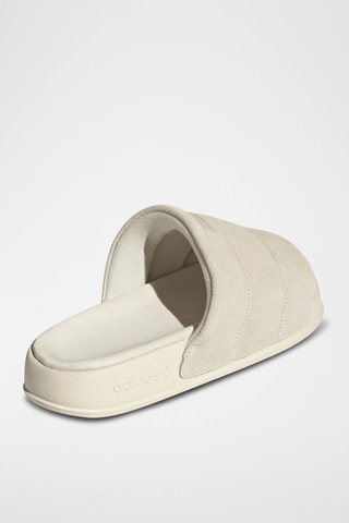 Claquettes en nubuck Adilette Essential - Blanc