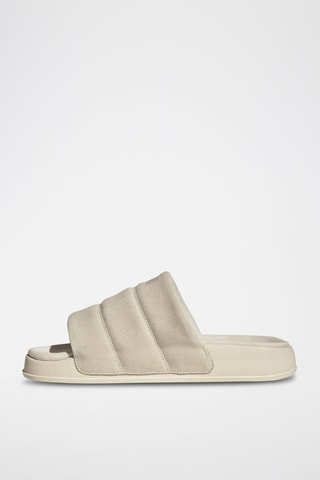 Claquettes en nubuck Adilette Essential - Blanc