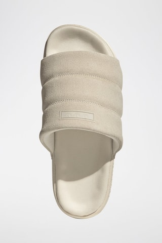 Claquettes en nubuck Adilette Essential - Blanc
