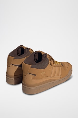 Chaussures montantes de basketball en nubuck Forum - Beige