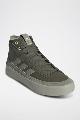 Sneakers montantes en cuir Znsored hi prem - Vert olive
