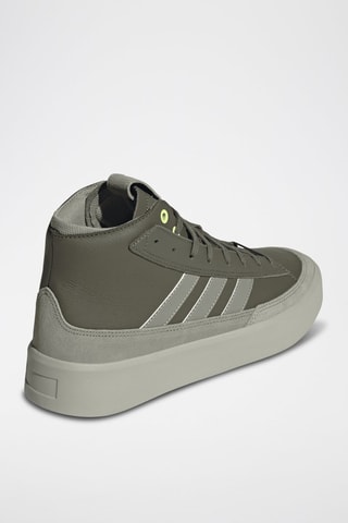 Sneakers montantes en cuir Znsored hi prem - Vert olive