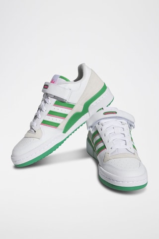 Sneakers en nubuck Forum Low - Blanc et vert