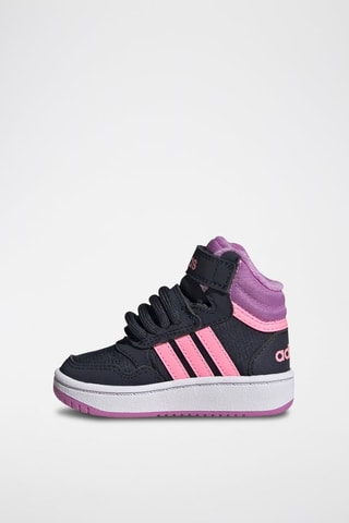 Sneakers montantes fourrées Hoops Mid 3.0 AC I - Bleu nuit et mauve