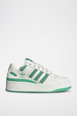 Sneakers en cuir Forum Bold Stripes - Blanc et vert