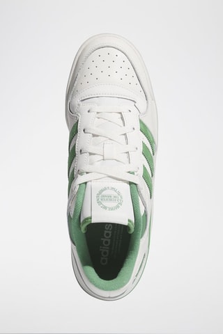 Sneakers en cuir pleine fleur Forum Low Cl - Blanc et vert