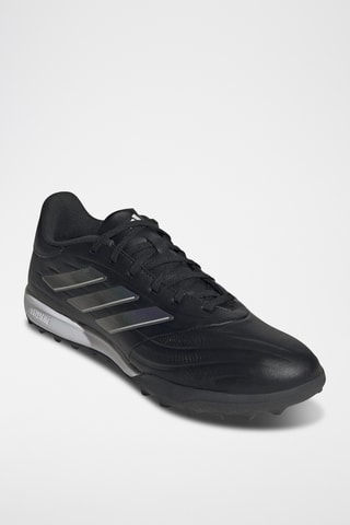 Chaussures de football en cuir Copa Pure 2 League Tf - Noir, blanc et argenté