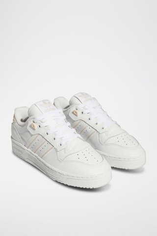 Chaussures de basketball en cuir Rivalry Low - Blanc
