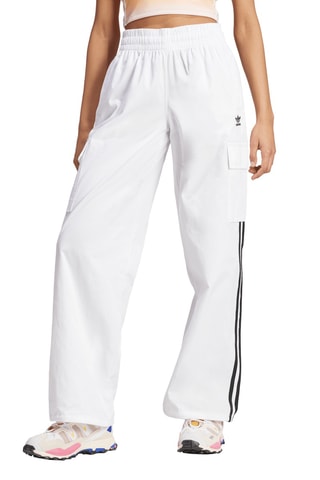Pantalon cargo taille haute 3S - Blanc