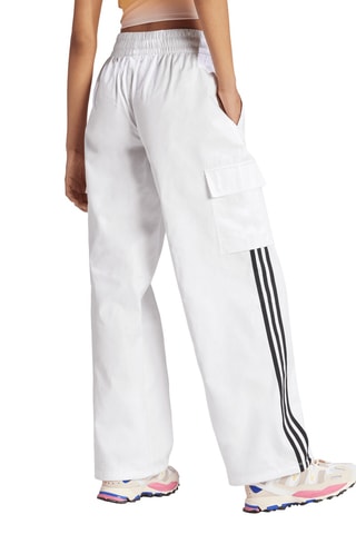 Pantalon cargo taille haute 3S - Blanc