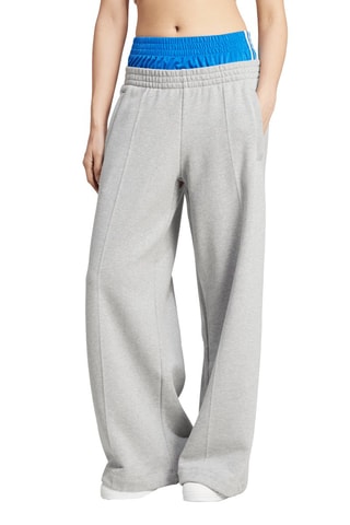 Pantalon de survêtement trompe-l'œil Kseniaschnaider - Gris clair chiné