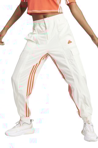 Pantalon cargo taille haute Dance - Ecru