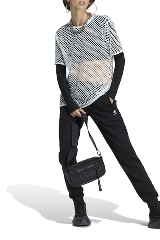 Pantalon de survêtement polaire taille haute - Noir