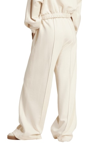 Pantalon ample taille haute Premium Essentials - Ecru