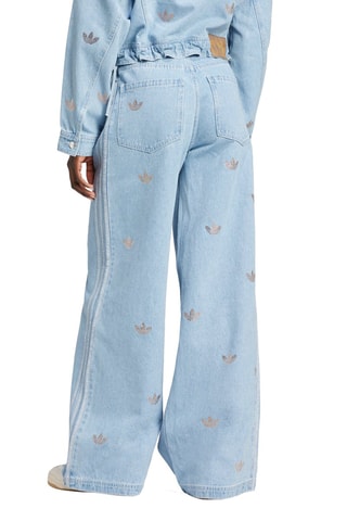 Jean ample taille haute - Bleu clair