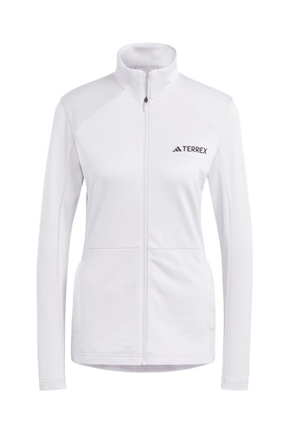 Veste de randonnée polaire W Mt Full Z Fle - Blanc