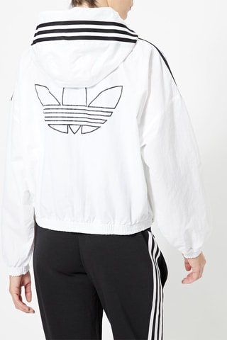 Coupe-vent à capuche Windbreaker - Blanc