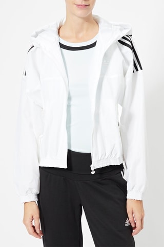 Coupe-vent à capuche Windbreaker - Blanc