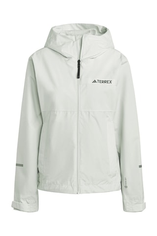 Veste de randonnée à capuche pliable W Mt Rr Jak 2.0 - Vert d’eau