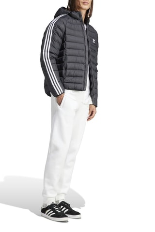 Doudoune à capuche Noir et blanc