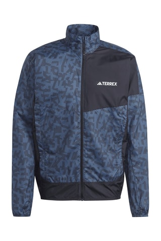 Veste de running pliable Trail Wind J - Bleu marine